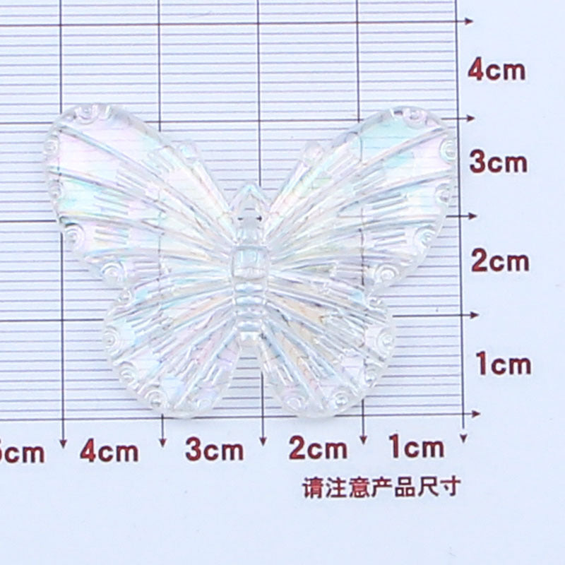 Wholesale Laser Butterfly Resin Cream Glue Phone Case